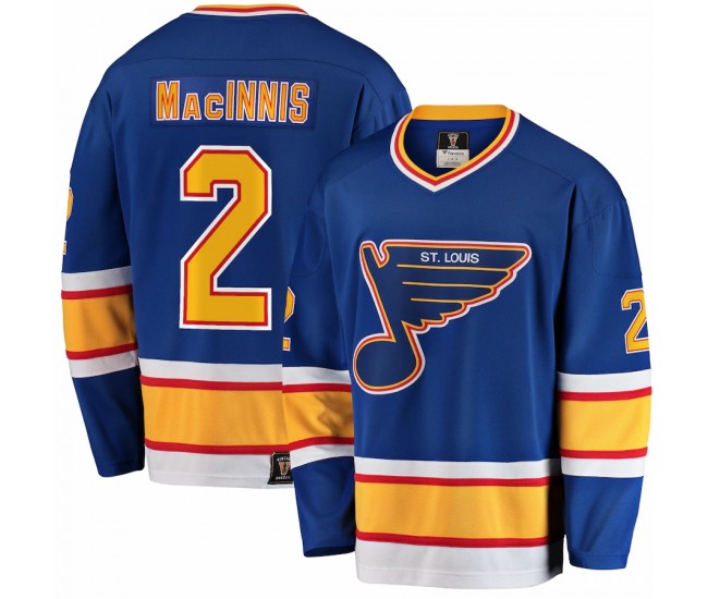 St. Louis Blues Al Macinnis Men's Fanatics Branded Blue Premier Breakaway Retired Player Jersey