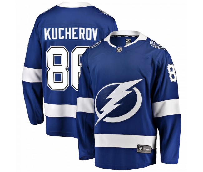 Tampa Bay Lightning Nikita Kucherov Men's Fanatics Branded Blue Home Breakaway Player Jersey