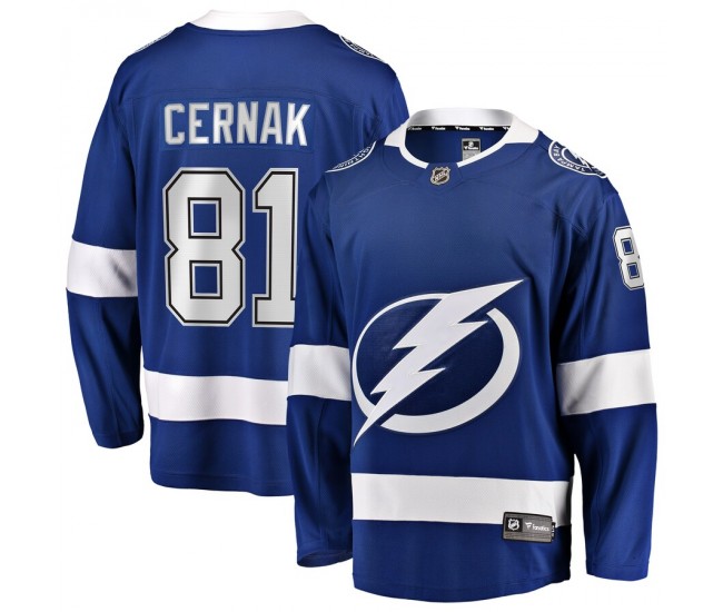 Tampa Bay Lightning Erik Cernak Men's Fanatics Branded Blue Home Breakaway Player Jersey