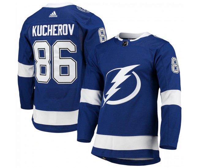 Tampa Bay Lightning Nikita Kucherov Men's adidas Blue Home Primegreen Authentic Pro Player Jersey