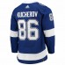 Tampa Bay Lightning Nikita Kucherov Men's adidas Blue Home Primegreen Authentic Pro Player Jersey