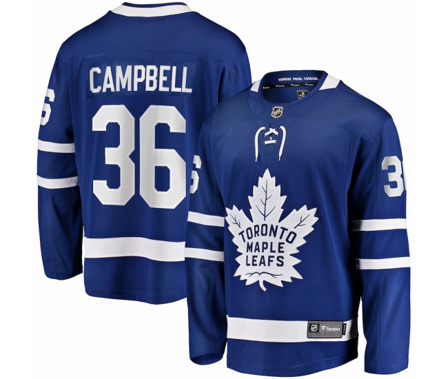 Toronto Maple Leafs Jack Campbell Men's Fanatics Branded Blue Home Breakaway Player Jersey