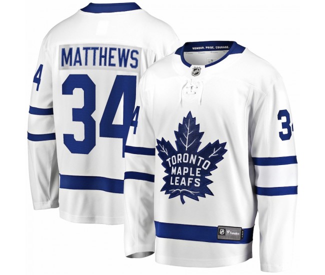 Toronto Maple Leafs Auston Matthews Men's Fanatics Branded White Away Premier Breakaway Player Jersey