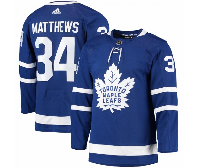 Toronto Maple Leafs Auston Matthews Men's adidas Blue Home Primegreen Authentic Pro Player Jersey