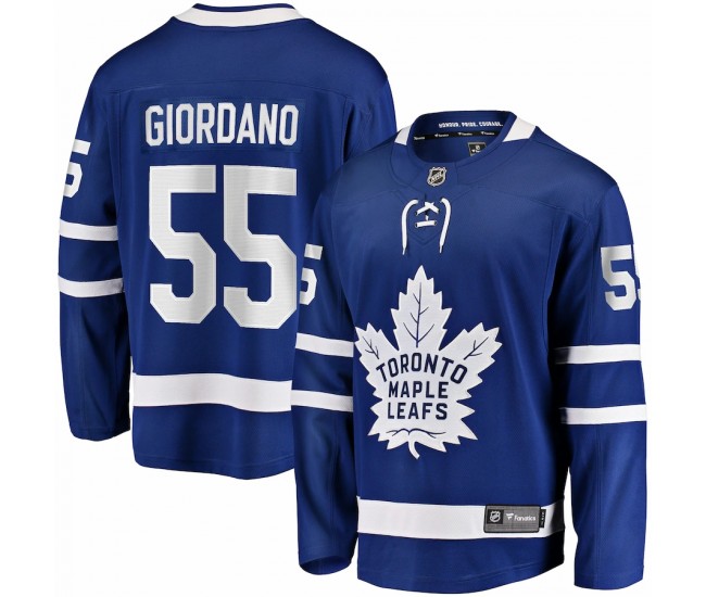 Toronto Maple Leafs Mark Giordano Men's Fanatics Branded Blue Home Breakaway Player Jersey