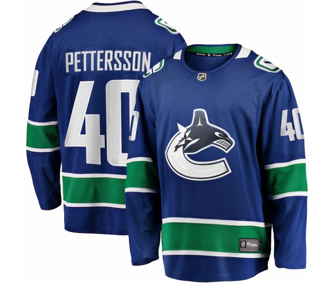 Vancouver Canucks Elias Pettersson Men's Fanatics Branded Blue 2019/20 Home Premier Breakaway Player Jersey