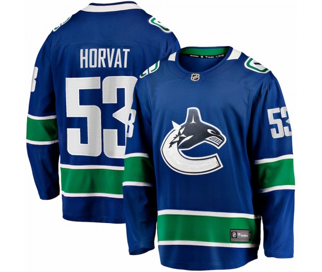 Vancouver Canucks Bo Horvat Men's Fanatics Branded Blue Home Breakaway Jersey