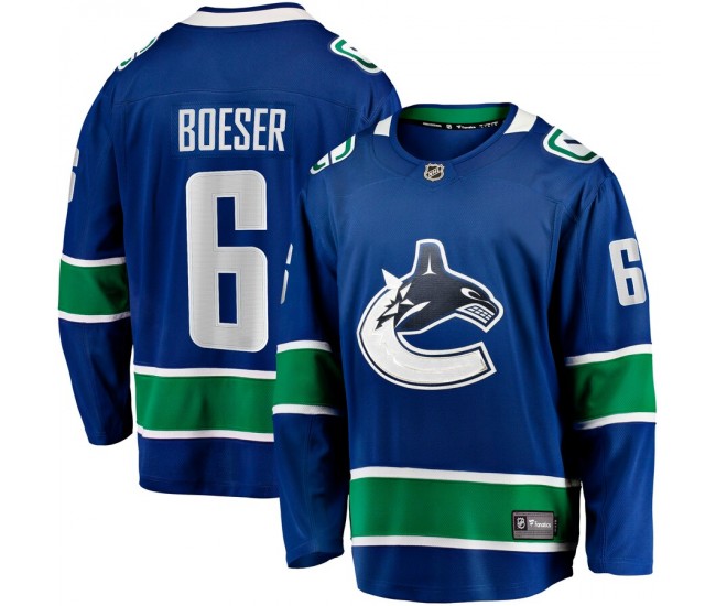 Vancouver Canucks Brock Boeser Men's Fanatics Branded Blue Home Breakaway Jersey