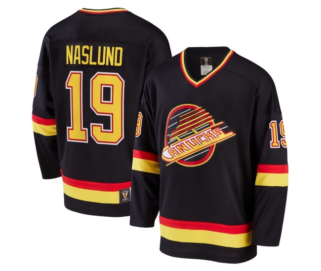 Vancouver Canucks Markus Naslund Men's Fanatics Branded Black Breakaway Retired Player Jersey