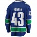 Vancouver Canucks Quinn Hughes Men's Fanatics Branded Blue Home Premier Breakaway Player Jersey