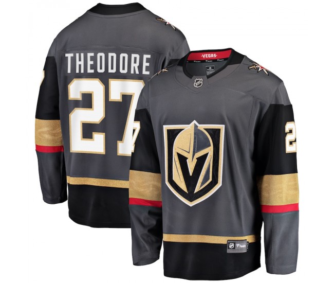 Men's Vegas Golden Knights Shea Theodore Black Breakaway Player Jersey