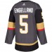 Vegas Golden Knights Deryk Engelland Men's adidas Gray Authentic Player Jersey