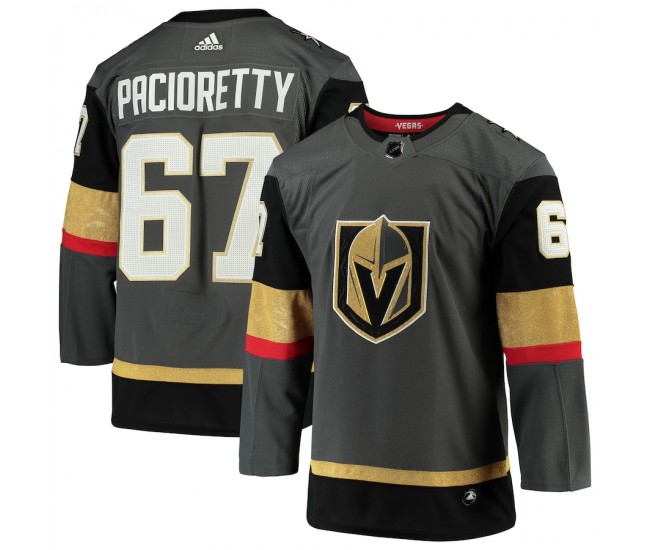 Vegas Golden Knights Max Pacioretty Men's adidas Gray Home Authentic Player Jersey