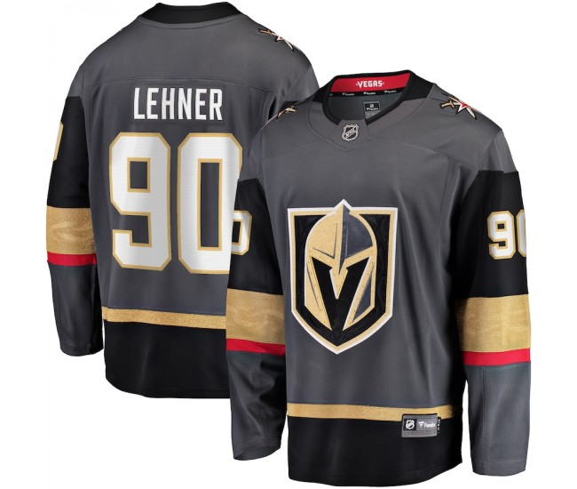 Vegas Golden Knights Robin Lehner Men's Fanatics Branded Gray Breakaway Home Player Jersey