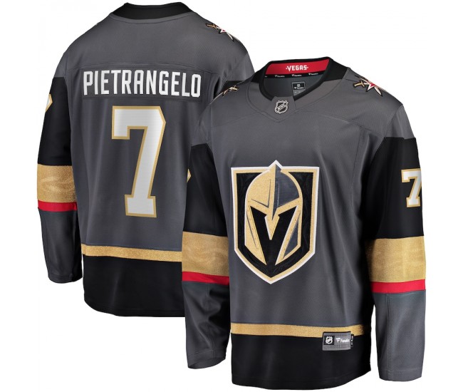 Vegas Golden Knights Alex Pietrangelo Men's Fanatics Branded Black Breakaway Player Jersey