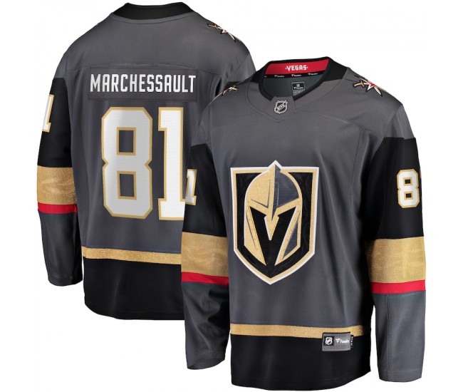 Vegas Golden Knights Jonathan Marchessault Men's Fanatics Branded Gray Home Premier Breakaway Player Jersey