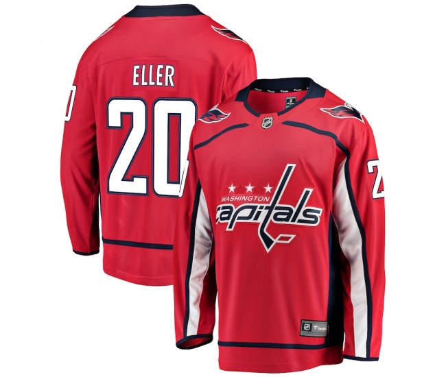 Washington Capitals Lars Eller Men's Fanatics Branded Red Home Breakaway Player Jersey