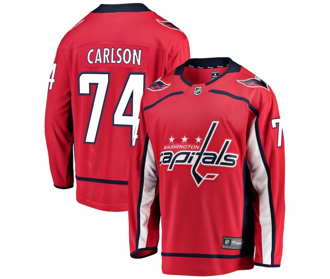 Washington Capitals John Carlson Men's Fanatics Branded Red Home Breakaway Player Jersey