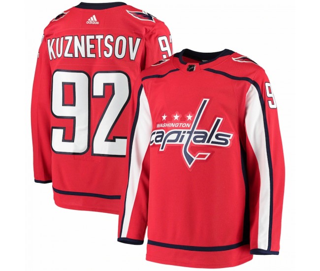 Washington Capitals Evgeny Kuznetsov Men's adidas Red Home Authentic Player Jersey