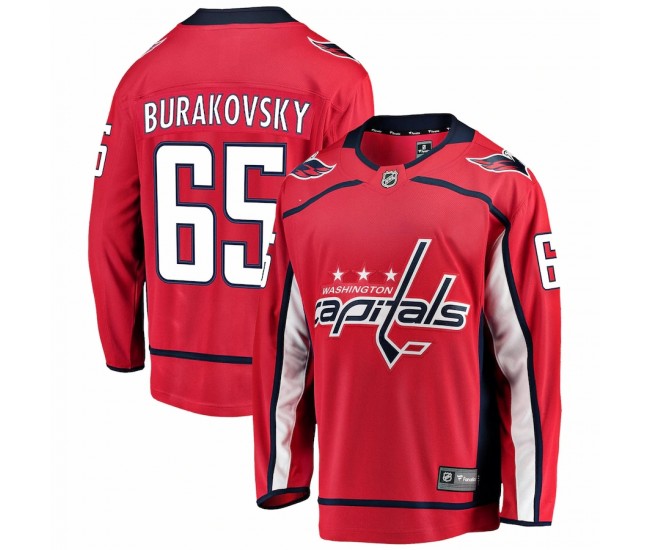 Washington Capitals Andre Burakovsky Men's Fanatics Branded Red Breakaway Home Player Jersey