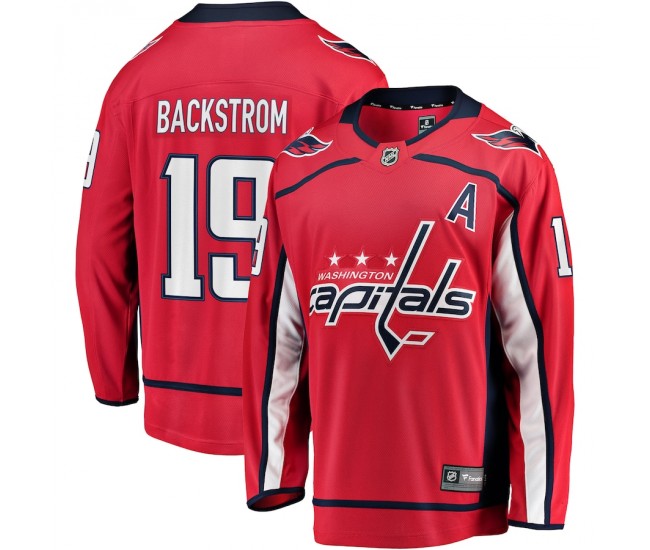 Washington Capitals Nicklas Backstrom Men's Fanatics Branded Red Breakaway Home Player Jersey