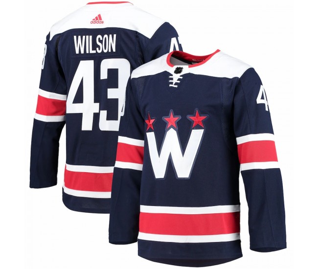 Washington Capitals Tom Wilson Men's adidas Navy 2020/21 Alternate Primegreen Authentic Pro Player Jersey