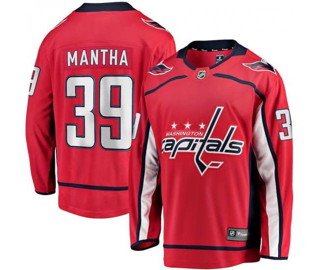 Washington Capitals Anthony Mantha Men's Fanatics Branded Red 2017/18 Home Breakaway Replica Jersey