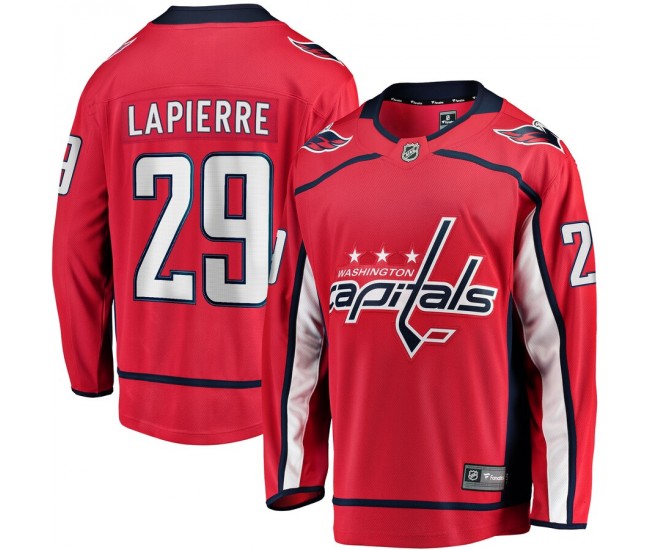 Washington Capitals Hendrix Lapierre Men's Fanatics Branded Red Home Breakaway Player Jersey