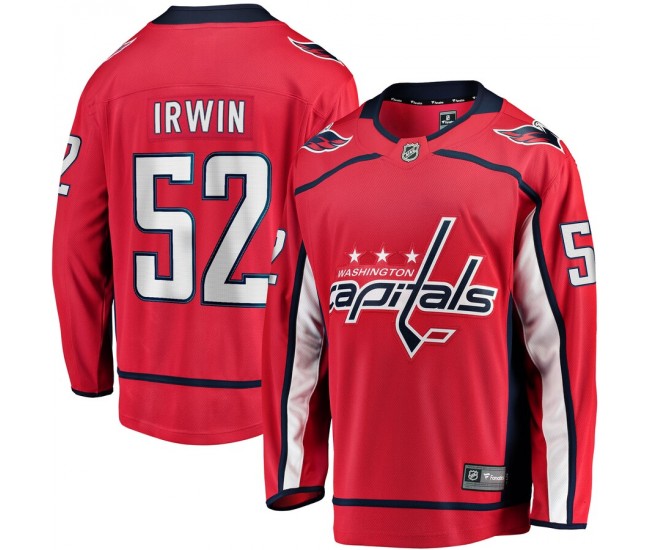 Washington Capitals Matt Irwin Men's Fanatics Branded Red Home Breakaway Player Jersey