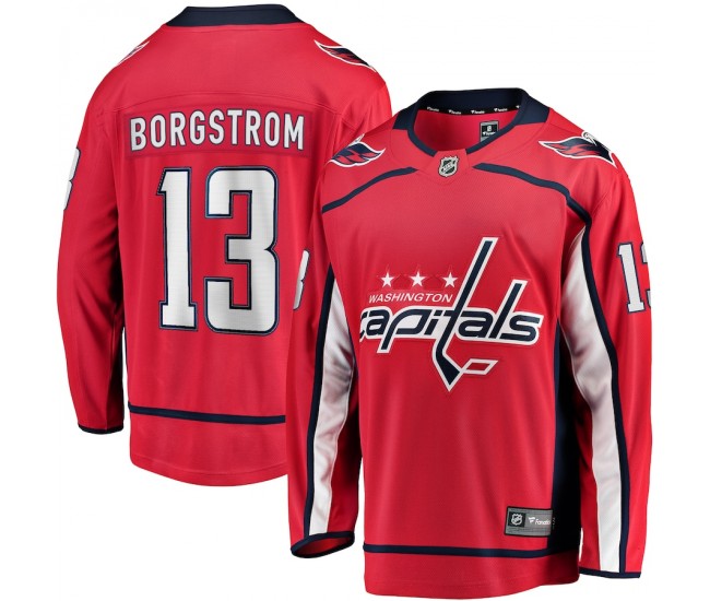 Washington Capitals Henrik Borgstrom Men's Fanatics Branded Red Home Breakaway Player Jersey