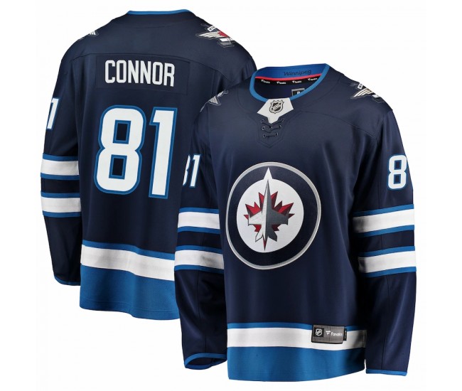 Winnipeg Jets Kyle Connor Men's Fanatics Branded Navy Breakaway Replica Jersey